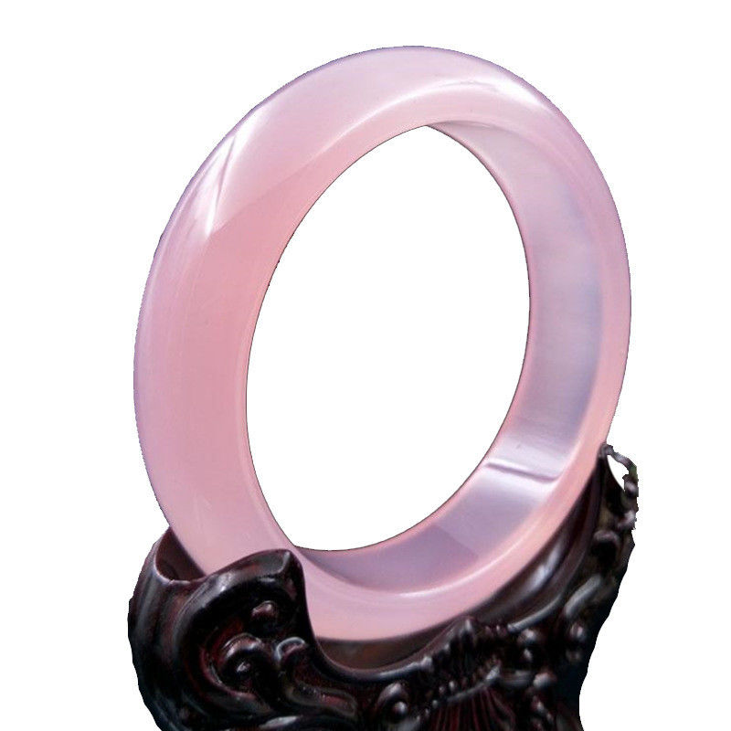 Kunst Sammlerfarbenes Pink Hibiskus Armband Naturviolettes Jade Armband A-Grad Jade Schmuck Armband Frauen