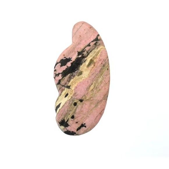Mehrfunktionales Gesichtsmassagegerät aus rosa Rhodonit-Jade-Guasha für Gesundheitsversorgung und persönliche Gesundheit