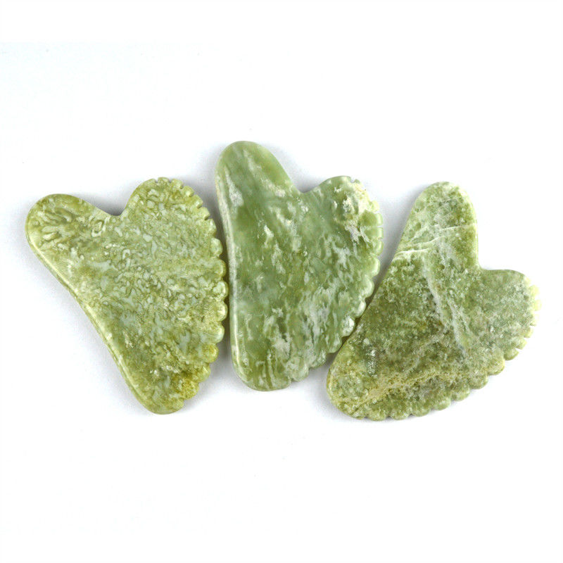2024 Ankunft Natürliche Herzform Xiuyan Jade Gua Sha Schraubbrett Das ultimative Massagetool zur Ganzkörperentspannung