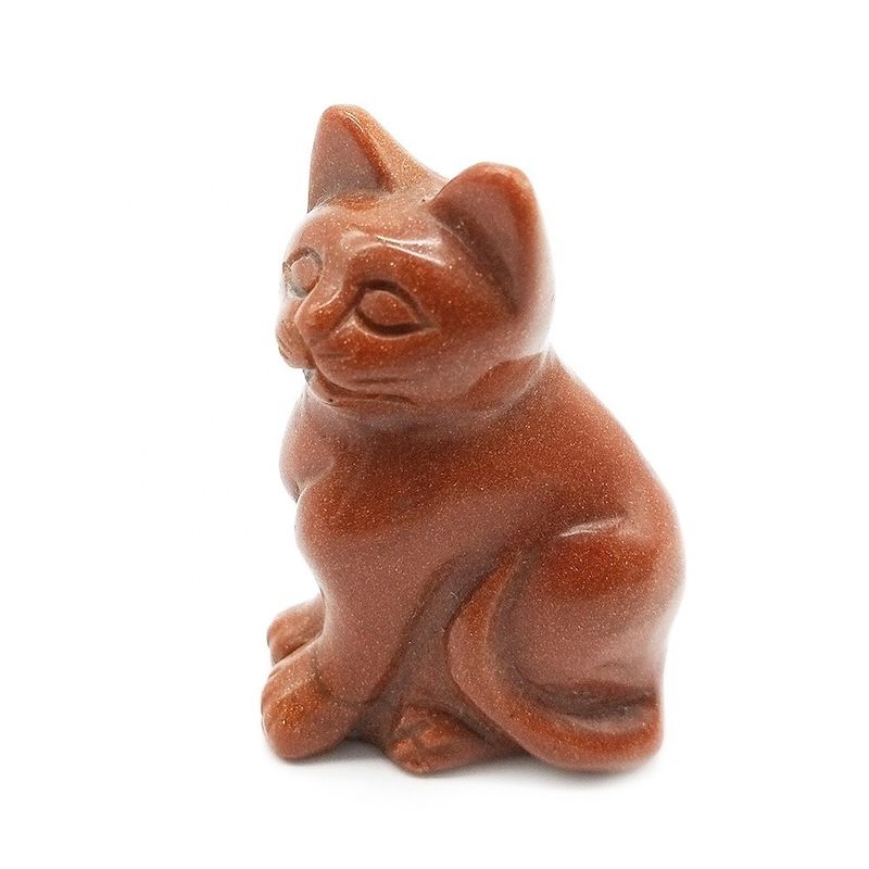 Gemstone Feng Shui-Stil Handgeschnitzte Agat Katzenfigur für Tierheilung und Dekoration