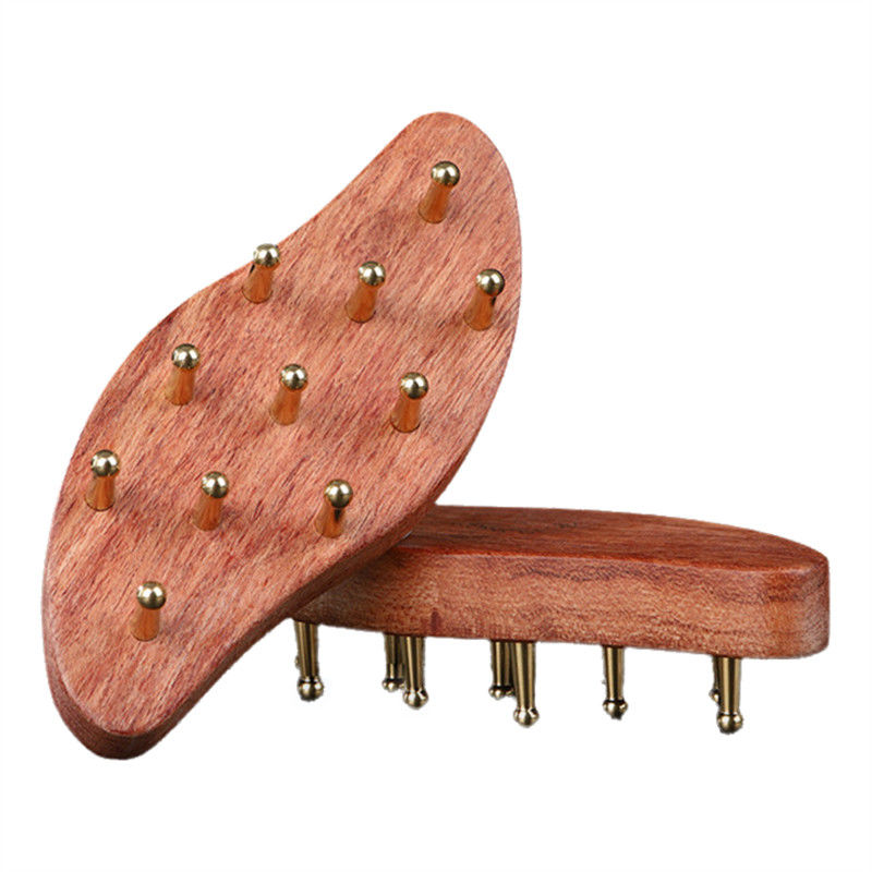 Körpermassager für Ganzkörpermassage Rosenholz Griff Kupfer Meridian Massage Gua Sha Massager