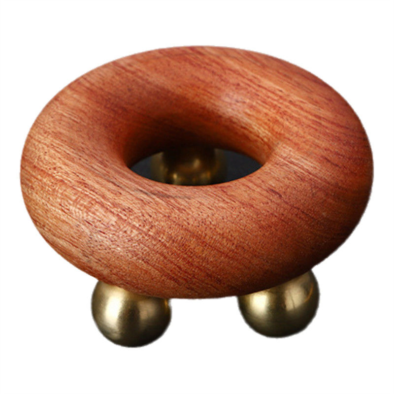 Gua Sha Funktion Handbuch Kupfer Bauchmassager Buche Körper Meridian Massage Bürste für Taille Haut Straffen und Formen