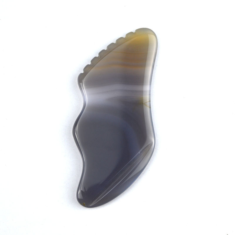 Körpermuskeln Massage-Ausrüstung Trend Weiße Achat Gua Sha Schablone für Selbst- und Körperpflege