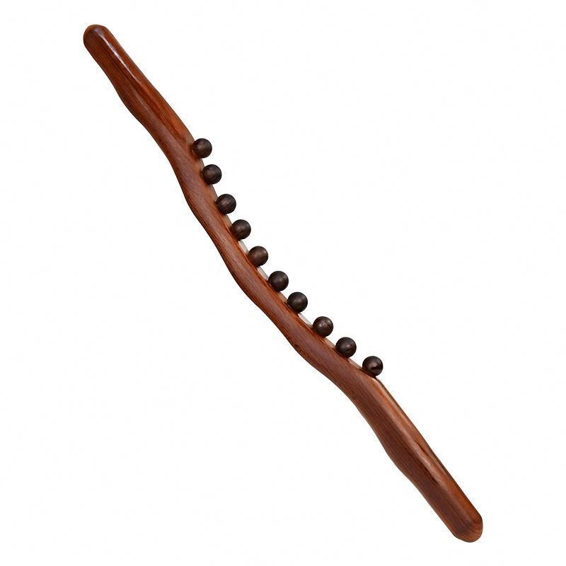 400g/pc Kohlenstoffhaltige Buche Holz Körper Meridian Baggern Massage Stick Holz Gua Sha Schrauben Massage Werkzeug