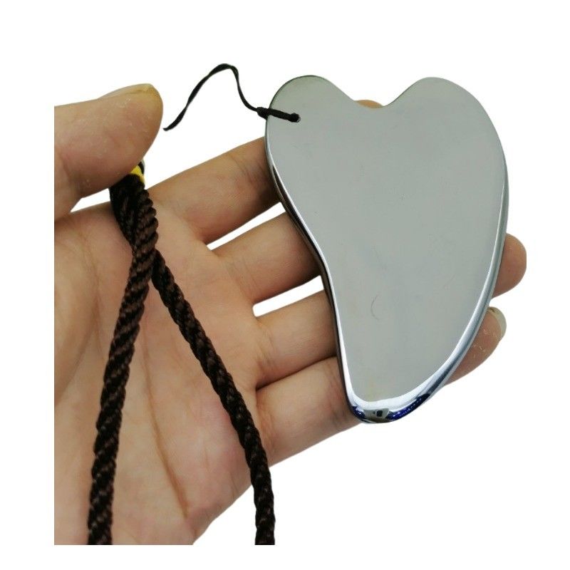 Terahertz Stein Gua Sha Gesichtsmassage-Werkzeug 2024 Custom Logo Handheld für Körpermassage-Ausrüstung in Herzform