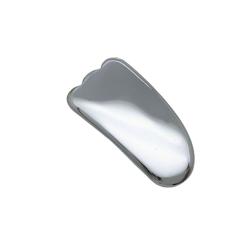 Personalisiertes Logo erhältlichd Silber Terahertz Gua Sha Massage Scraping Tool für Haut Spa Gesichtsschönheit