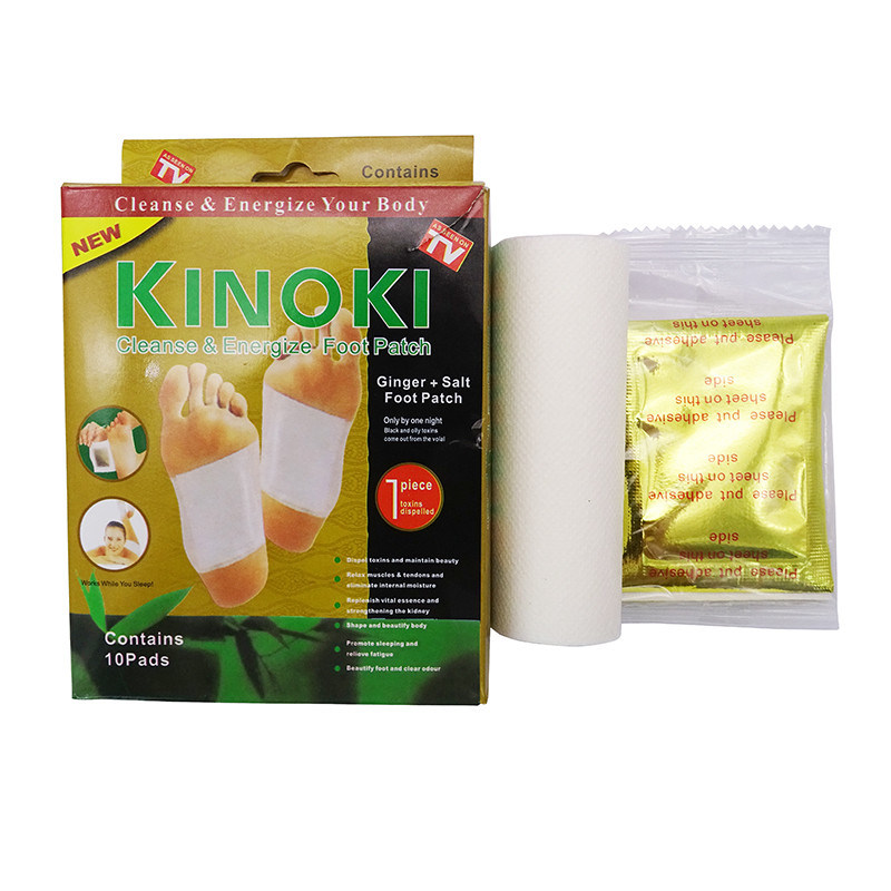 Natürliche Reinigung 10 Ingwer-Fußpolster und 10 Klebstoffblätter gegen Stress