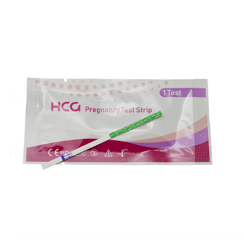 HCG-Teststreifen Schwangerschaft Genauigkeit Mehr als 99% der Früherkennung für innere Streifen Größe 80*3mm
