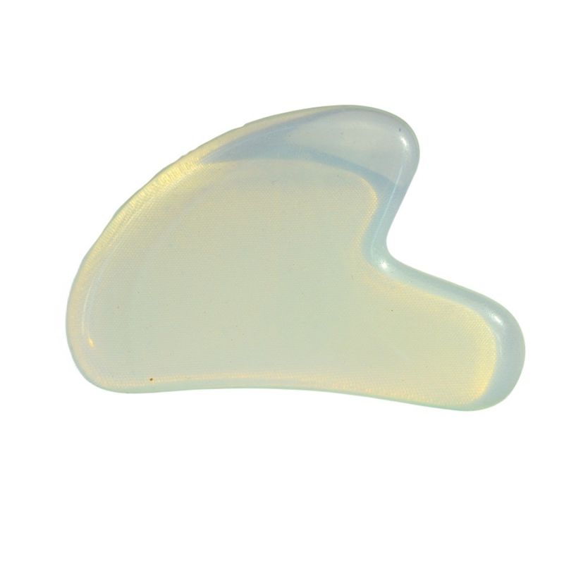 Schönheitsmittel kundenspezifisches Logo verfügbar Opal Gua Sha Schablone für Gesichtsmassager