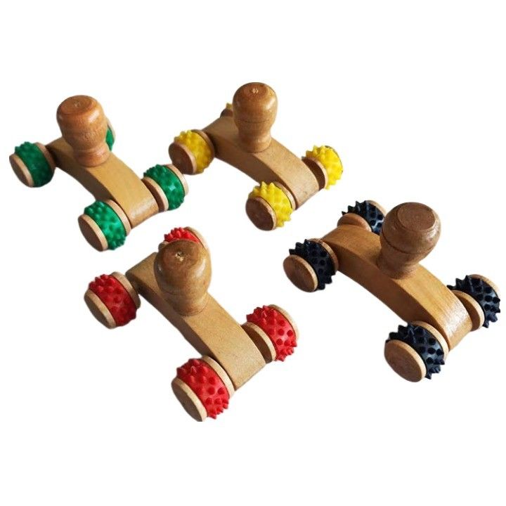 Körpermassage-Ausrüstung 2024 Ankünfte Natur- Öko-freundlich Handwerk Holz Gua Sha Massager Roller für Massagetools