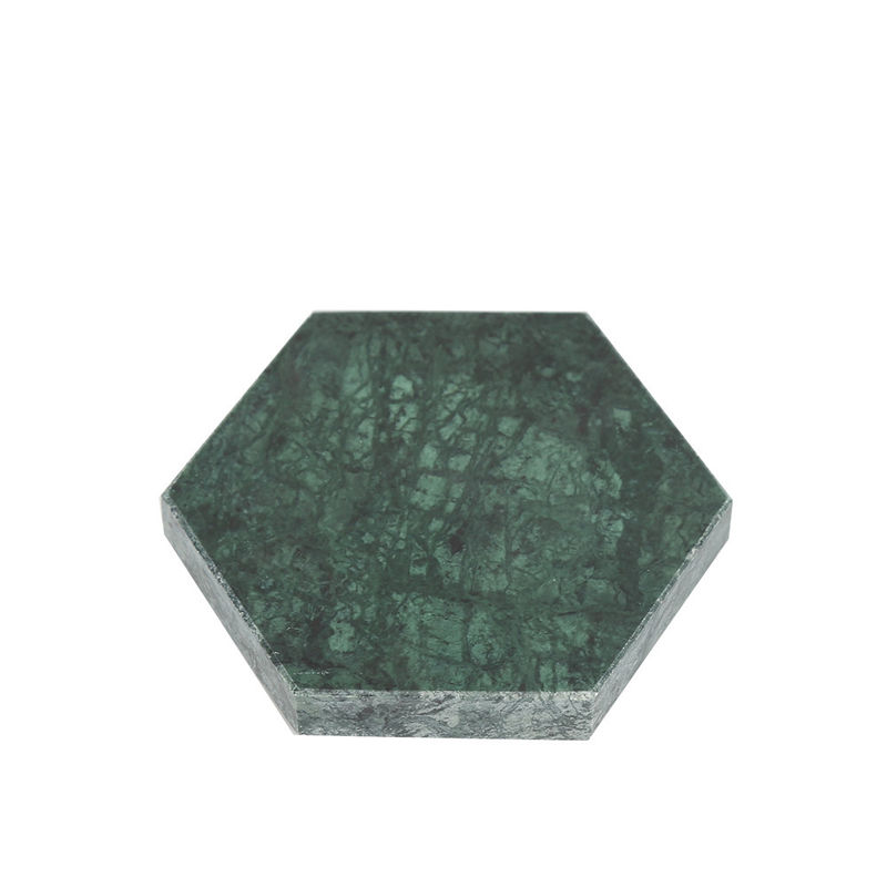Marmor-Coasters Runde Quadrat Hexagon Marmor Trinkset mit Polierer für Tassen für Ihre Getränke Sammlung