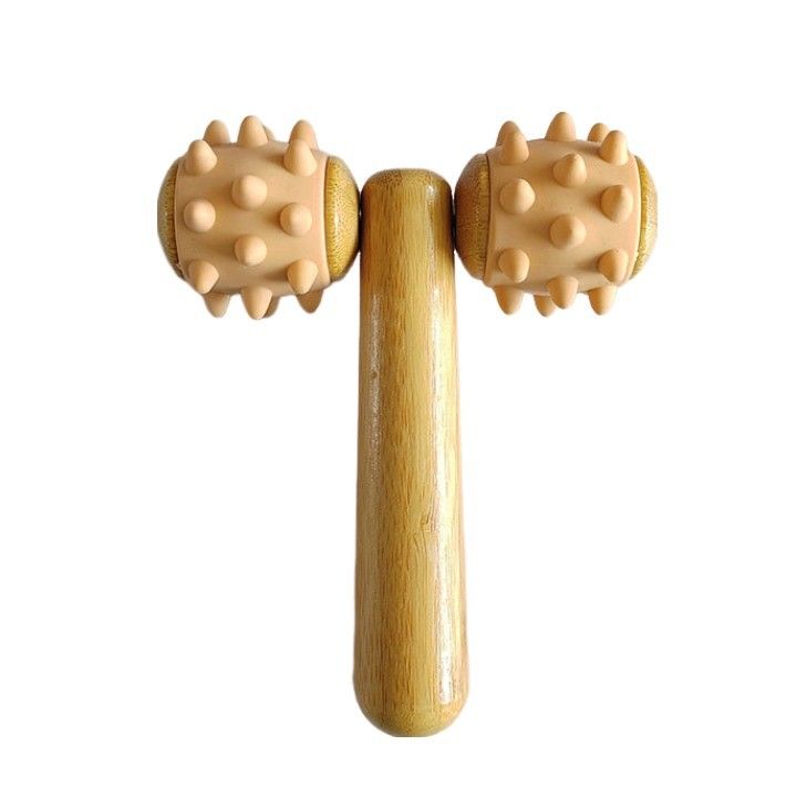 Körpermassage-Ausrüstung Sommer 2024 Trending Ankünfte Handmassage Roller Augenmassage Roller Stick Holz 3D Roller Gesichtsmassager