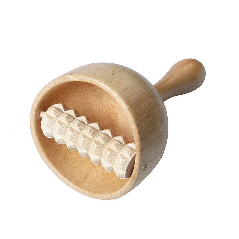 2023 Custom Gua Sha Anti-Cellulitis Holztherapie Schwedische Massagekuppe mit Massasstools für Körpermassage