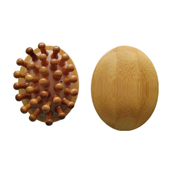 Körpermuskeln Braun beliebt Natur Bambus Gua Sha Kopfhaut Massage Airbag Kamm Holz Guasha Werkzeug Kopf Entspannung Massager Haar Gesundheit Schönheitsbürste