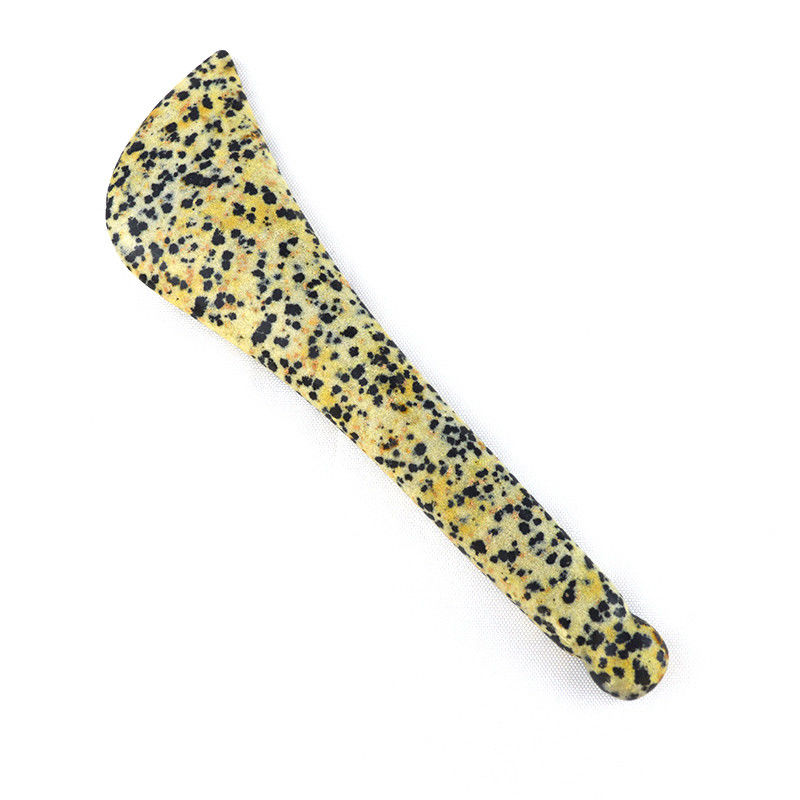 Spotted Stone Gua Sha Schaufeln Augenlöffel Schönheit Guasha Stick Gesichtsmassage Stick Augen Schönheit Körper Spa Reflexologie Werkzeug Ganzkörper-Massager