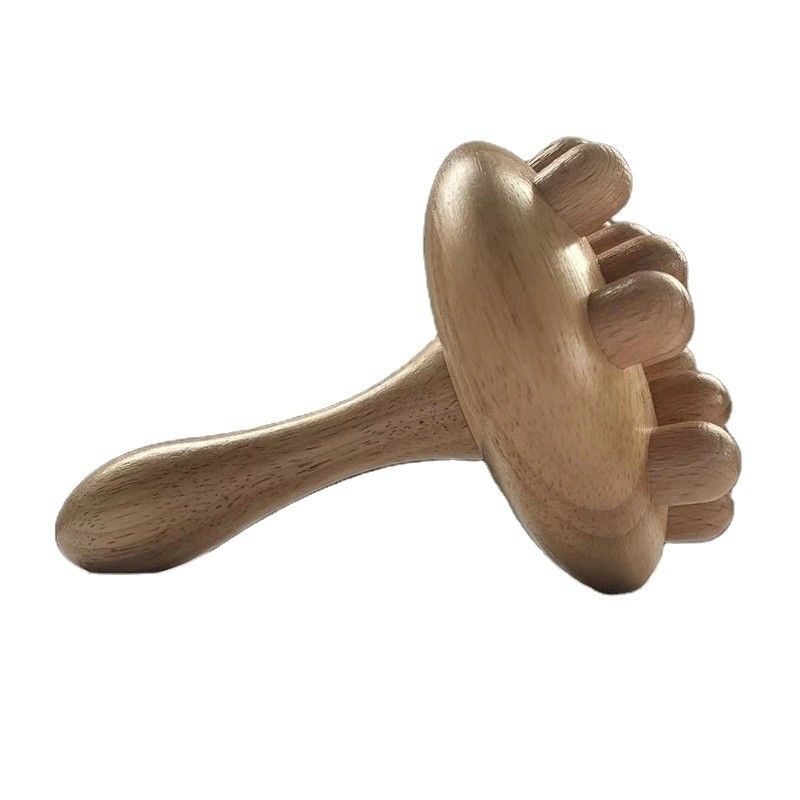 2024 Pilzkuppe Körperkontur Roller Lymphdrainage Therapie Gua Sha Holz Trigger Point Massager für die Leistung