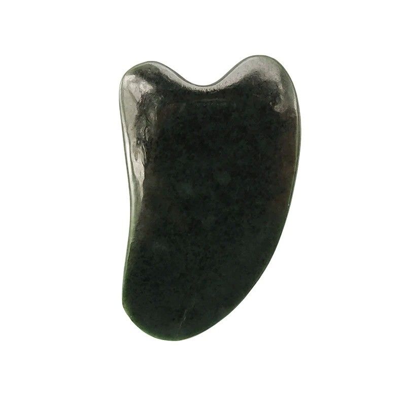 Gesichtsmassager Naturnephrit Jade Stein Gua Sha Board für Gesicht und Körper Hautpflege SPA Akupunktur Therapie Behandlung