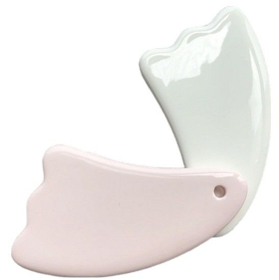Personalisiertes Logo verfügbard Mini-Massage Keramik Gua Sha Tool für Körper Hals Gesicht Selbst Hautpflege Spa Gesichtslifting Schönheit
