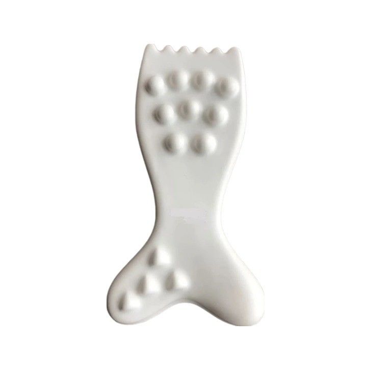 Keramisches Gua Sha Gesichtsmassager-Werkzeug kundenspezifisches Logo Guasha Brett für Gesichts-Körper Haut SPA Akupunktur-Therapie Massage