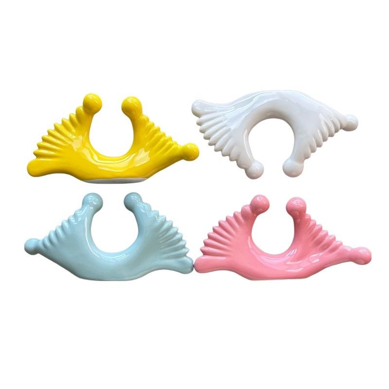 Customized Logo Availabled Keramik Guasha Werkzeug für Bestseller Guasha Massage Gesichter Handentziehungen Erleichterung nach dem Training