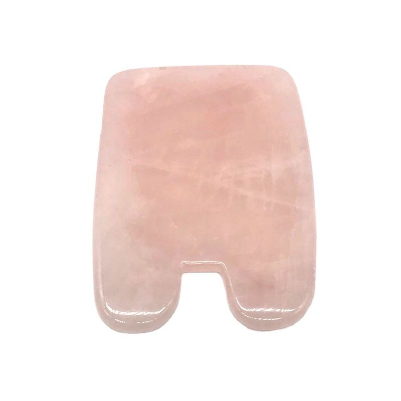 Fischform Rose Quarz Kristallpulver Guasha Gesicht Gua Sha Werkzeuge für natürliche Jade Gesundheitsversorgung Gebärmutterhalsmassage Schmerzlinderung
