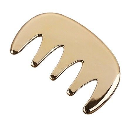 Kupfer Guasha Massagegeräte Metall Messing Haare Gua sha Kamm Akupunktur Scalping Point Apparat für den Kopf Akupunktur Kamm