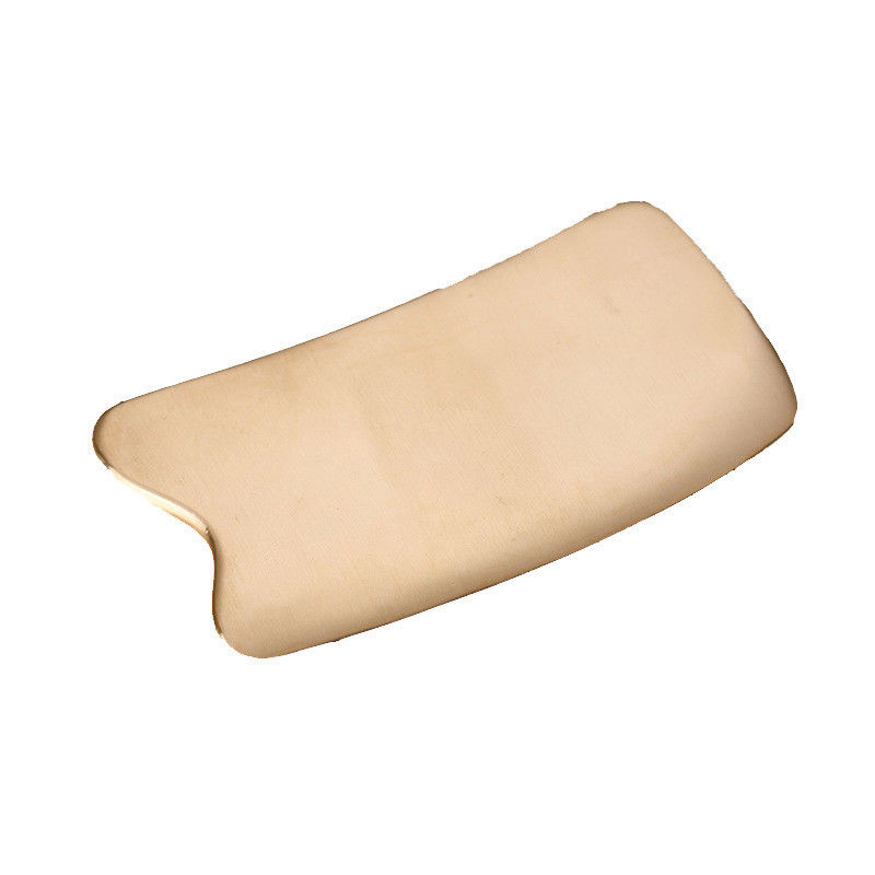 Eigenschaften Massageausrüstung Natürliche Messing Metall Gua Sha Brett für Muskelmassage und Gesichts-Spa Massager Werkzeug