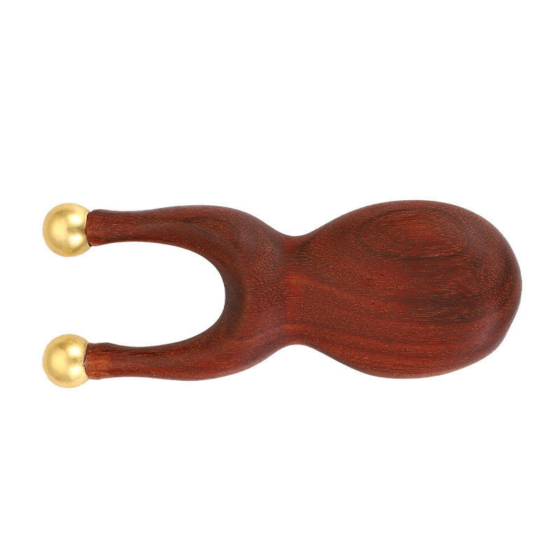 Doppel-End Messing Sandelholz Manuelle Reflexologie Guasha Massagetool für Augen Nase Körper Gua Sha Pflege Therapie Gewebe Massage Stick