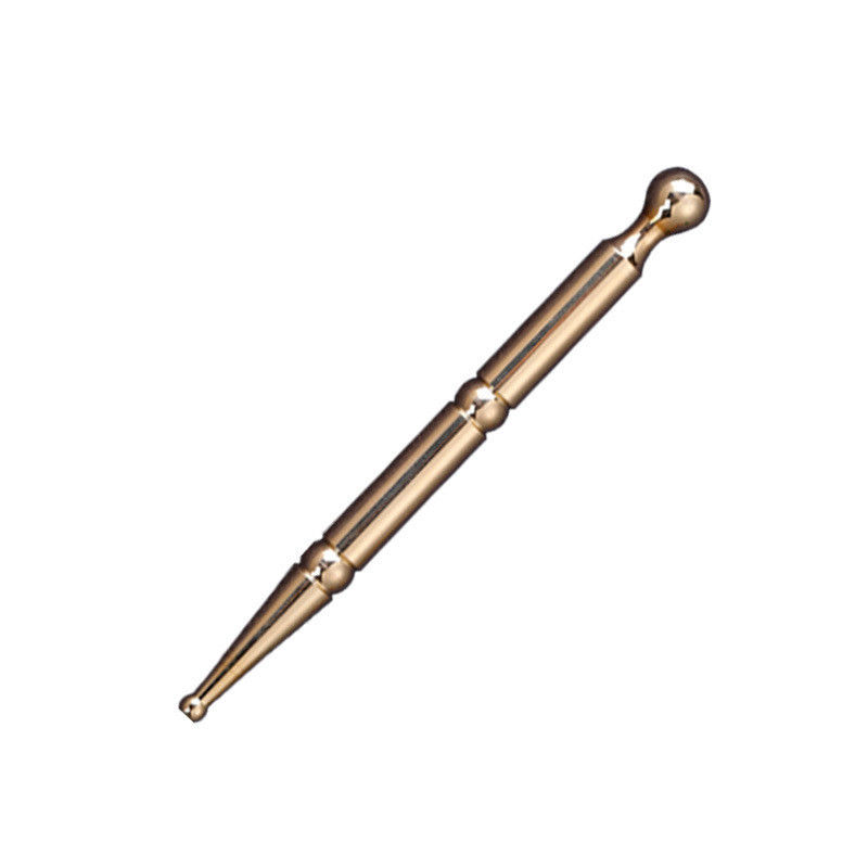 Massagetools Messing Kupfer Handbuch Akupressur Reflexologie Stift für Körpergesundheit Pflege Gewebetherapie Massage Stick Gold