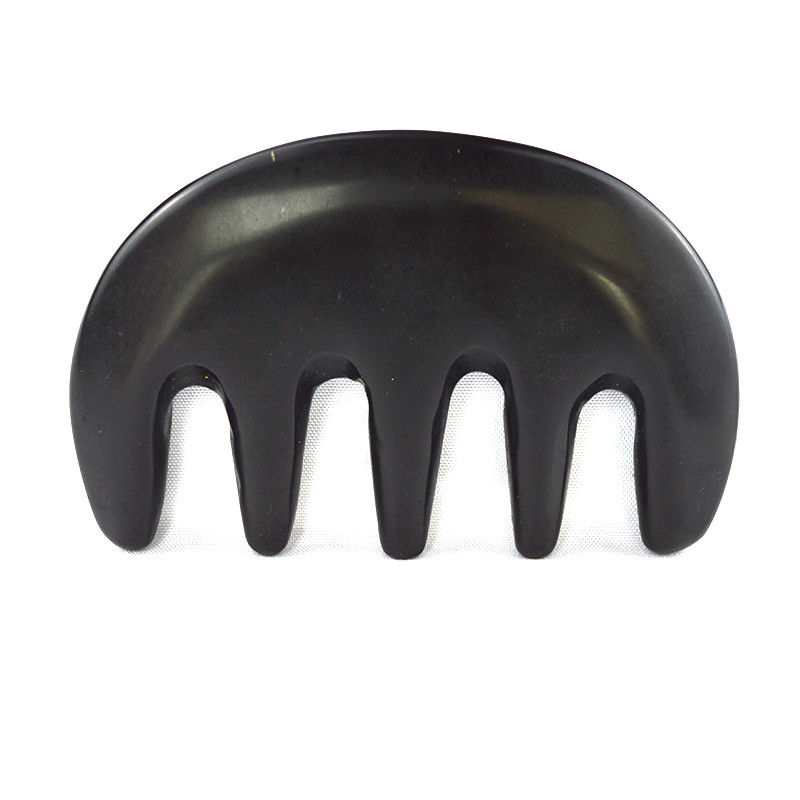Körpermassager Natürlicher Schwarzer Bian Stein Gua Sha Schaben Kamm Guasha Gesichts Körper Spa Massagetool Hautpflege Schönheitssalon Tool
