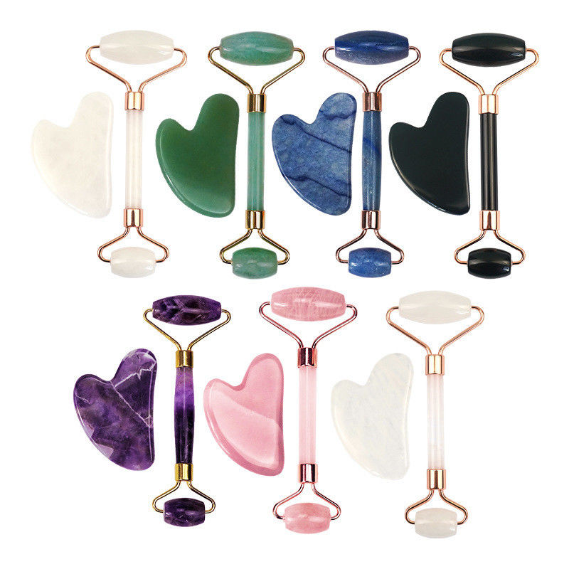 Gesichts-Gua Sha-Roller und Jade-Roller Massagetool für Körpermassage Bereiche Eigenschaften Ausrüstung