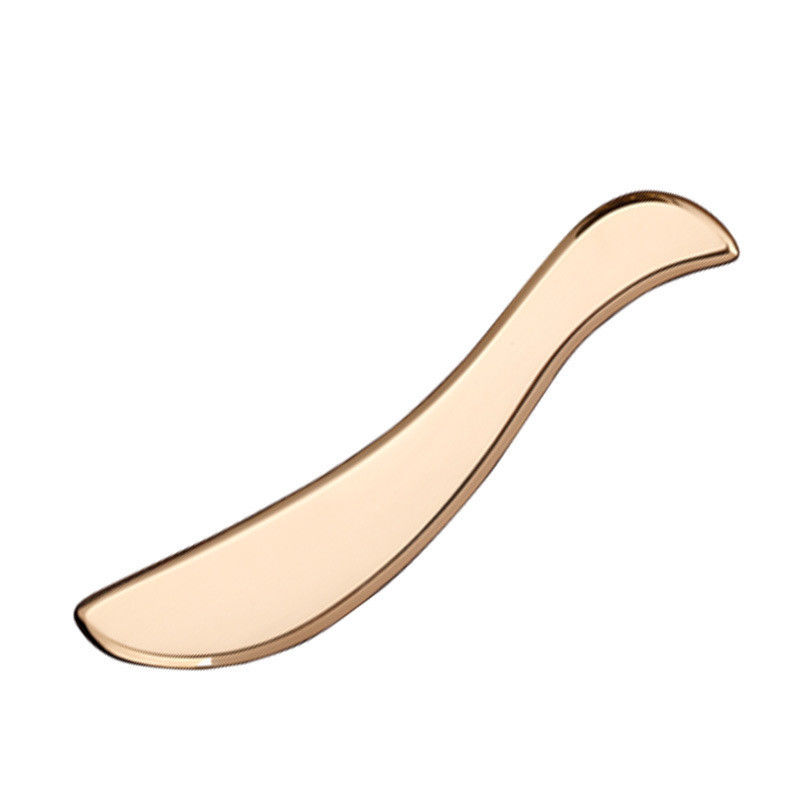 Muskelmassage-Werkzeug S-Form Gua Sha reines Kupfer Rückenschaben Körpermassager Guasha Brett für Hals und Körper Hautpflege