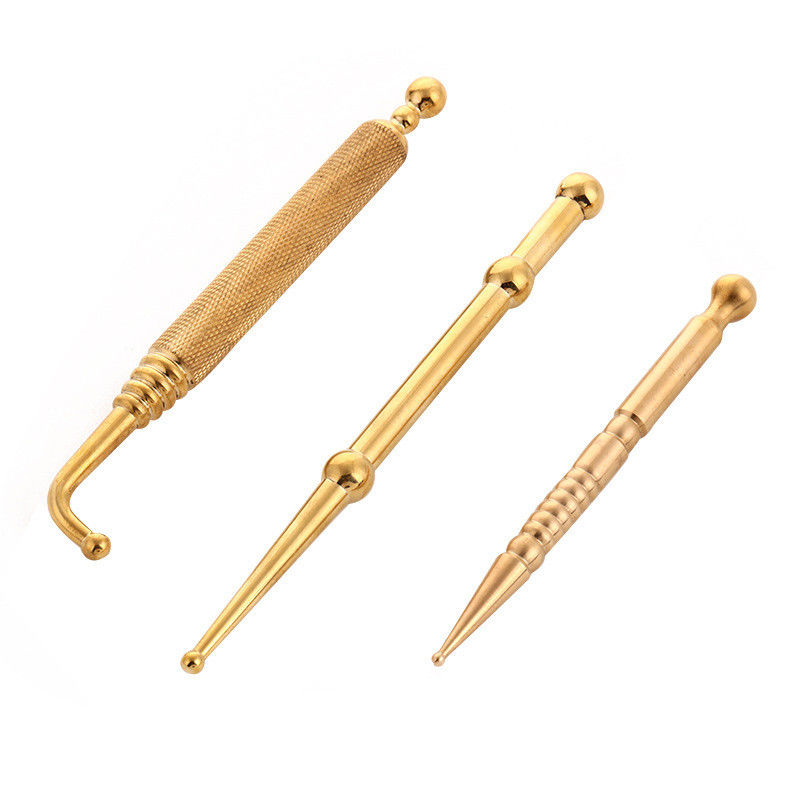 Massagetools Akupunktur Therapie Werkzeug für Messing Kupfer Handbuch Reflexologie Stift Körpergesundheitspflege Therapie Gewebemassage