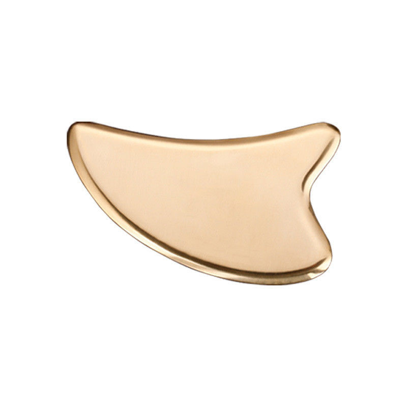 Gold-Herz-Form-Natur-Brass-Metall-Gua-Scha-Schaben-Gua-Scha-Gesichts-Spa-Massager für Meridian-Akupunkte-Massage