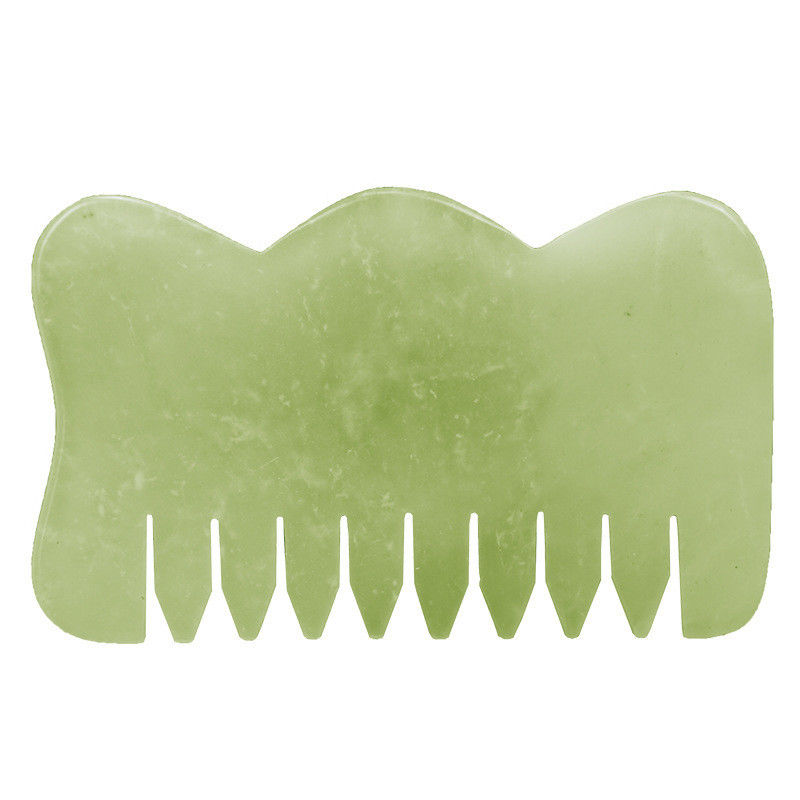 Customized Logo Availabled M Form Jade Gua Sha Stone Kopfmassager für Haargesundheitspflege und Kopfhautmassage in Schönheitssalons