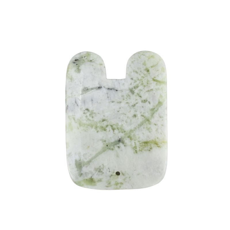 Gesichtsschönheitsmassage-Werkzeug 2024 U-Form Natur Xiuyan Jade Gua Sha Schraubbrett mit Muskelmassage-Funktion