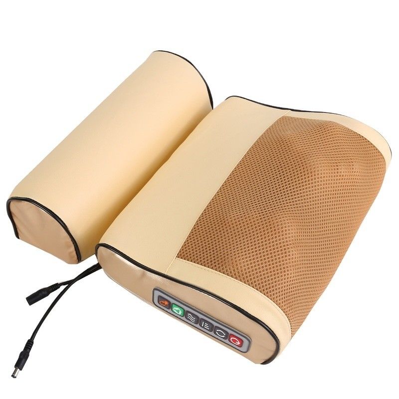 2023 Design Körpermassage Shiastu Vibrationsheizung Elektrischer Rückenmassager Kissen mit Wärme-Infrarot-Physotherapiefunktion