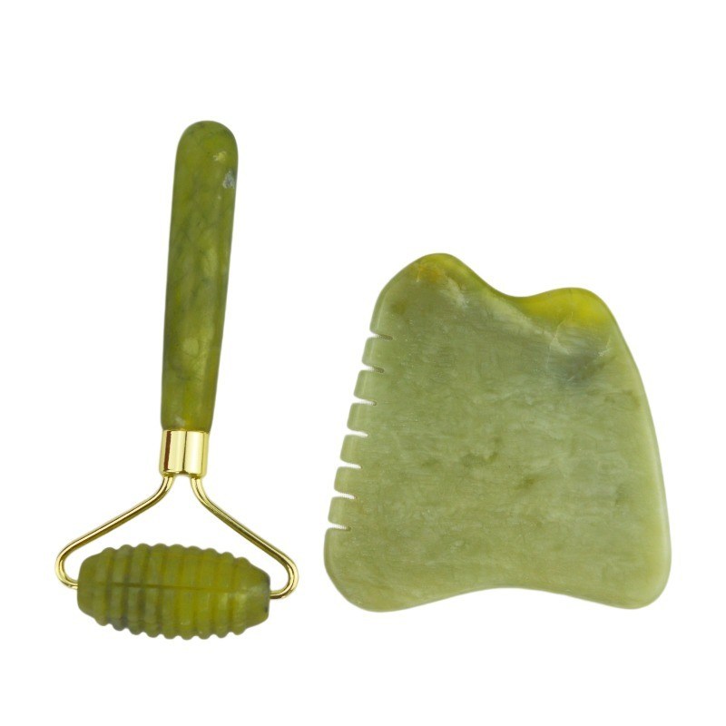 Verabschiedet euch von Muskelspannungen und grüßt die strahlende Haut mit dem Xiuyan Jade Gua Sha Scraping Board.