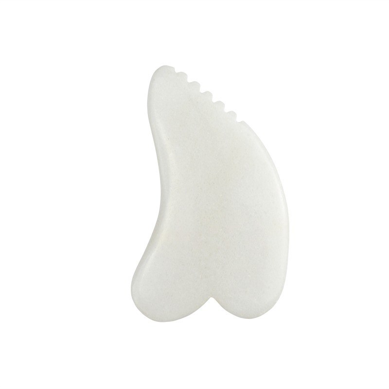 Körpermassager Gua Sha Schrauben Massagetool Weißer Jade Guasha Brett Schrauber Natur Jade Stein