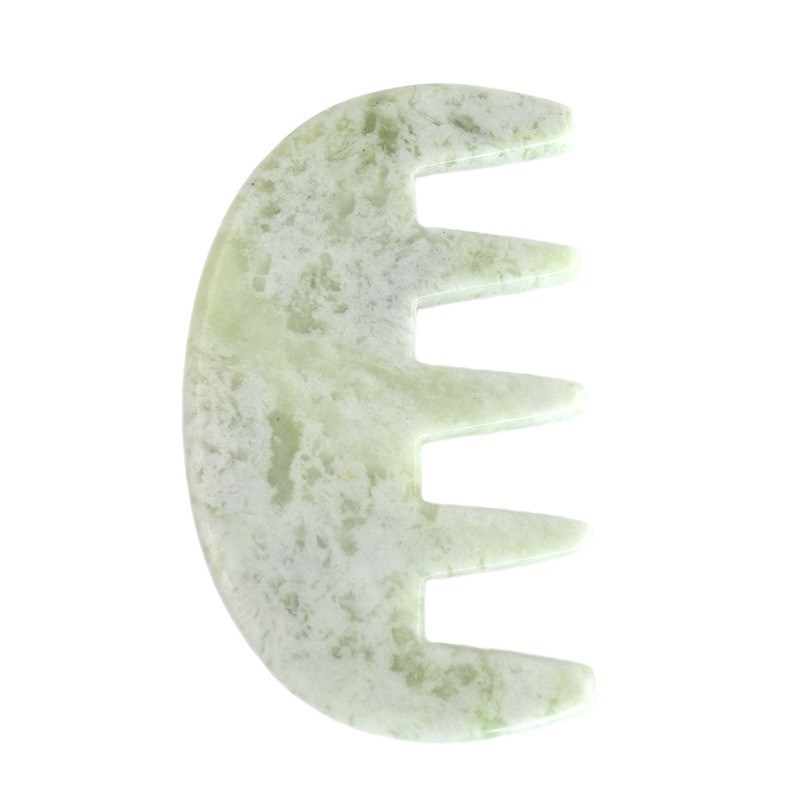 Muskelmassage 100% natürliche Xiuyan Jade Gua Sha Schaben Kamm Guasha Stein Gesichts-Körper-Spa Massage Hautpflege Schönheitsmittel