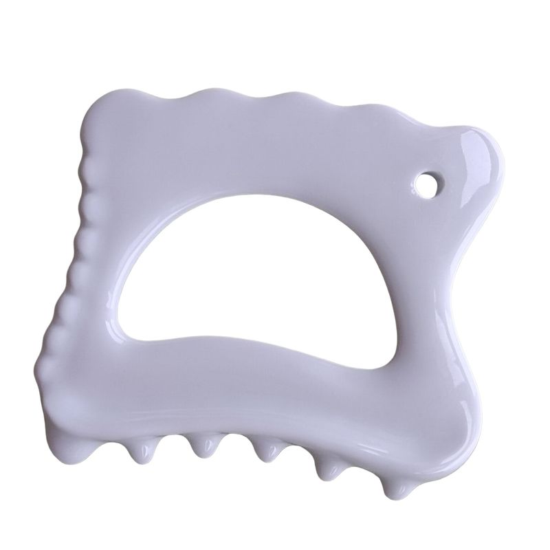 Gesichtslifting und Körpermassage mit keramischem Gua Sha Tool Hautverjüngung Spa Tool