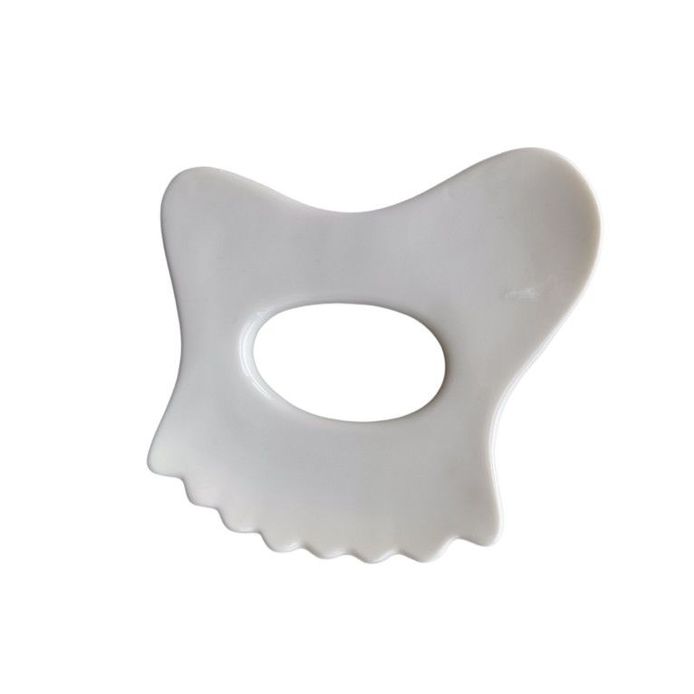Personalisiertes Logo erhältlichd Mini Keramik Gua Sha Massagetool Körpermassage für Hals Gesicht und Hautpflege Spa Gesichtslifting