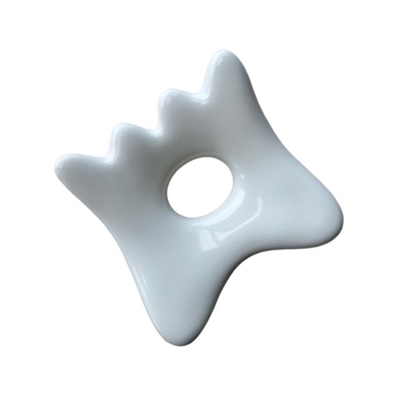 Körpermassage-Ausrüstung Mini Keramik Gua Sha Massage Tablet für Lymphdrainage und Gesichtsschönheit Skincare Spa