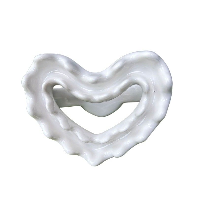 Gesichtsmassager 2024 Herzform Chinesische Keramik Gua Sha Schrauben Massagetool für Körperentspannung und Meridian Dredging