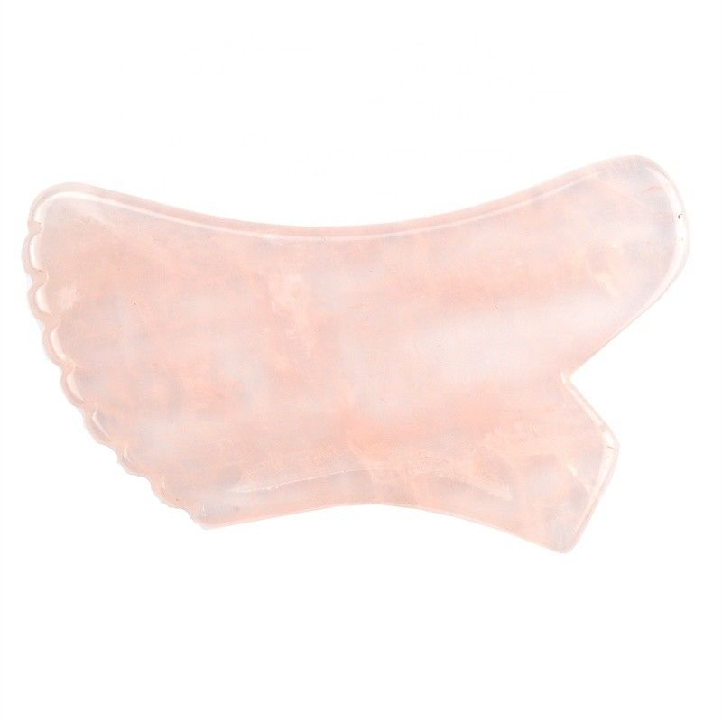 Gesichtsmassager 2024 Rose Quarz Gua Sha Stein für Körper Selbst Hautpflege und Körpermassage Ausrüstung Eigenschaften