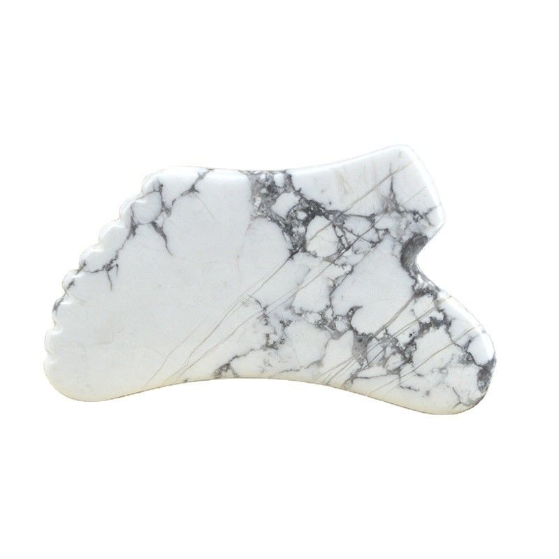 Körper-Gesundheitsmassage-Ausrüstung 2024 Howlite Gua Sha Schraubbrett für Schönheitswerkzeug