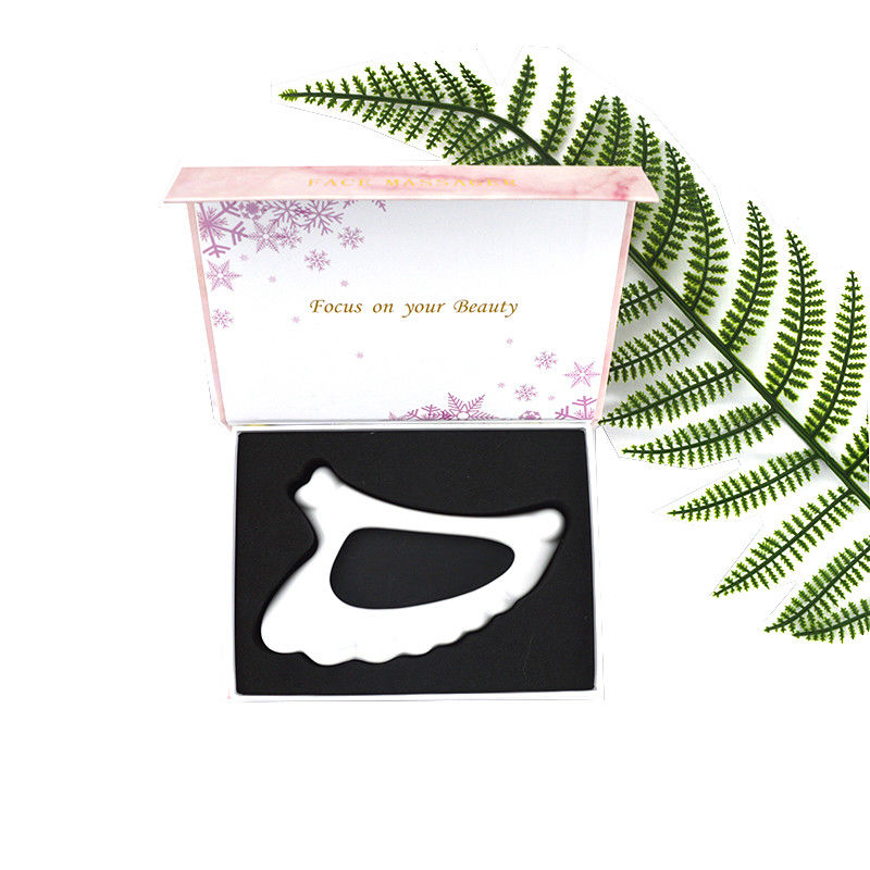Massagetools 2024 Flügelform Keramik Gua Sha Handmassager für den Körper Massager Lymphdrainage und Anti-Aging Tool