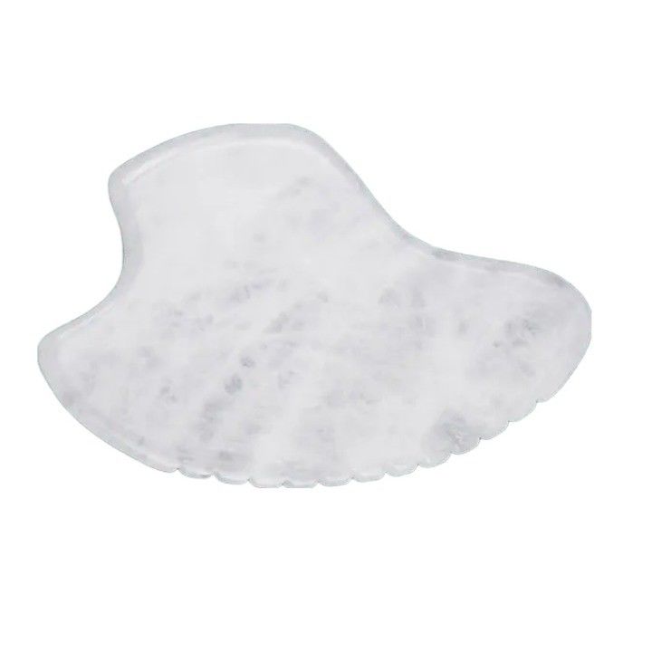 Selbstpflege-Hautwerkzeug Weiß Jade Gua Sha Schrauben Massagebrett für Körpermassager Funktion 2024 Trending Produkt