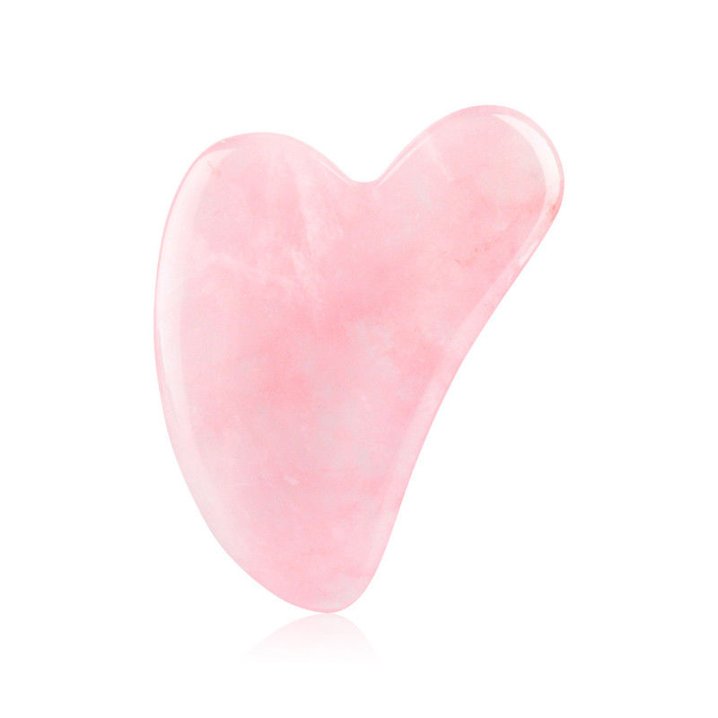 Tragbare natürliche Jade Gua Sha Stein Massagetool für Gesicht Hals Haut Lifting Faltenentferner Schönheitspflege Physiotherapie