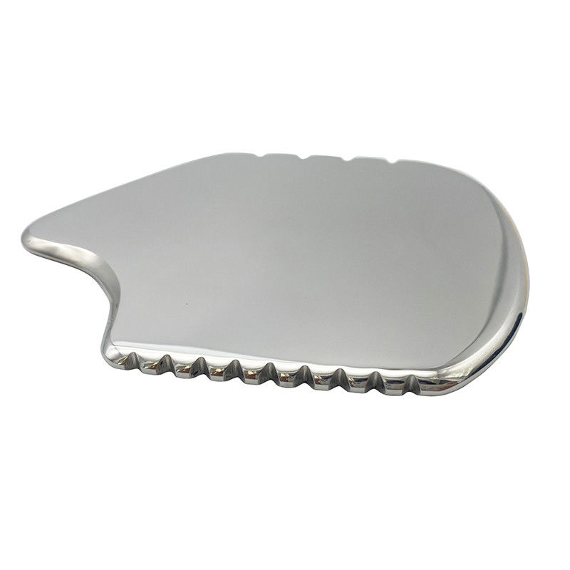 Silber Gua Sha Gesichtswerkzeug Edelstahl Guasha Board für SPA Akupunktur für Körper Gesicht Hals und Augen Hautpflege Geschenk für Frau